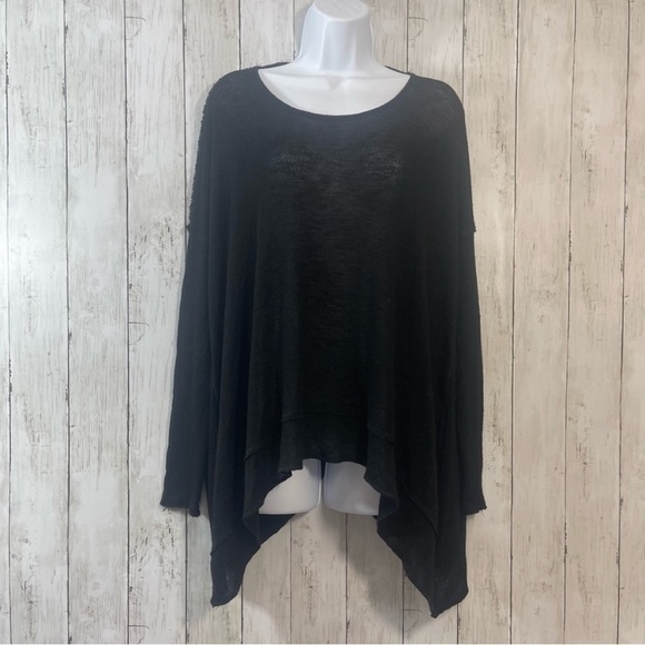We The Free Black Sheer Open/Twist Back Top - Picture 3 of 10
